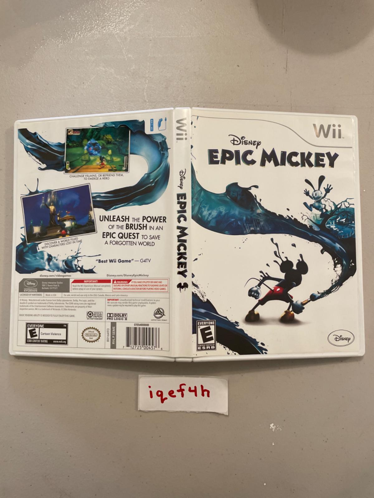 Epic Mickey | Item, Box, and Manual | Wii