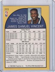 Back | Sam Vincent [Vincent Dribbling] Basketball Cards 1990 Hoops