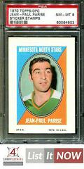 Jean Paul Parise Hockey Cards 1970 Topps OPC Sticker Stamps Prices