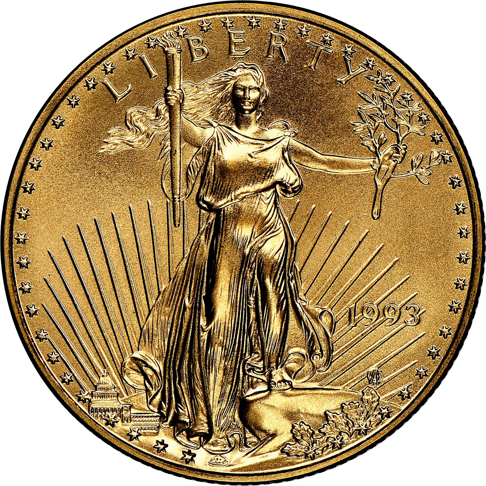 1993 Coins $25 American Gold Eagle