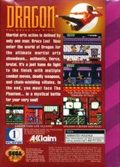Dragon: The Bruce Lee Story - Back | Dragon: The Bruce Lee Story Sega Game Gear
