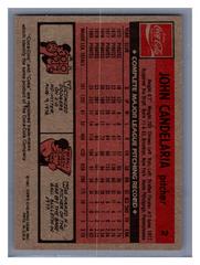 Back | John Candelaria Baseball Cards 1981 Coca Cola