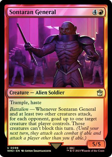 Sontaran General [Foil] #96 Magic Doctor Who