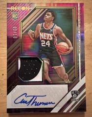 Cameron Thomas [Gold] #RJA-CTH Basketball Cards 2021 Panini Recon Rookie Jersey Autographs Prices