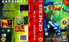 Cover Front/Back/Spine | Earthworm Jim Sega Genesis