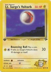 Lt Surge's Voltorb 84/132 NM Pokemon Card Gym Heroes 1st Edition Common 2000 