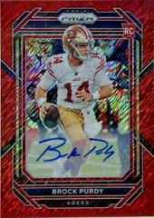 Brock Purdy [Autograph Red Shimmer] Football Cards 2022 Panini Prizm Prices
