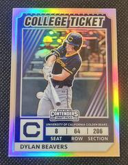 Dylan Beavers [Holo] #10 Baseball Cards 2022 Panini Elite Extra Edition College Tickets Optic Prices