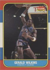 Gerald Wilkins Basketball Cards 1986 Fleer Prices