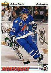 Adam Foote #529 Hockey Cards 1991 Upper Deck French Prices