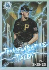 Paul Skenes [Refractor] #TT-20 Baseball Cards 2023 Bowman Draft Transformative Talent Prices