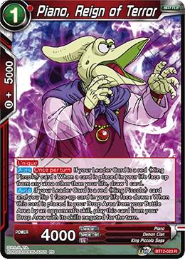 Piano, Reign of Terror [Foil] BT12-023 Dragon Ball Super Vicious Rejuvenation