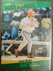 John Kruk #6 Baseball Cards 1993 Score Select Stat Leaders Prices