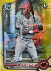 Elly De LA Cruz [Yellow Refractor] #BCP-50 Baseball Cards 2022 Bowman Chrome Prospects Prices