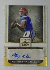 Anthony Richardson Football Cards 2022 Leaf Ultimate Draft Autographs Prices