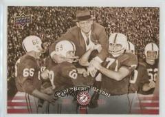Paul 'Bear' Bryant #4 Football Cards 2012 Upper Deck University of Alabama Prices