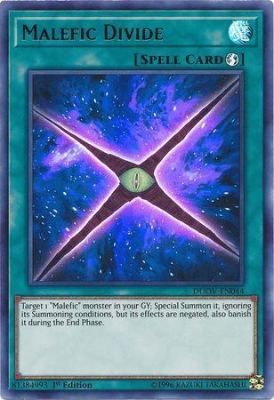 Malefic Divide DUOV-EN044 YuGiOh Duel Overload