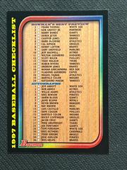 Checklist [39-90] [1-15] Baseball Cards 1997 Bowman Prices