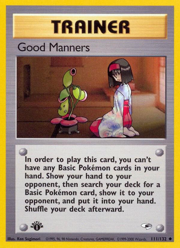 Good Manners [1st Edition] #111 Pokemon Gym Heroes