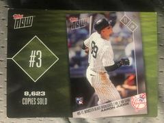 Aaron Judge #TN-3 Baseball Cards 2018 Topps Now Prices