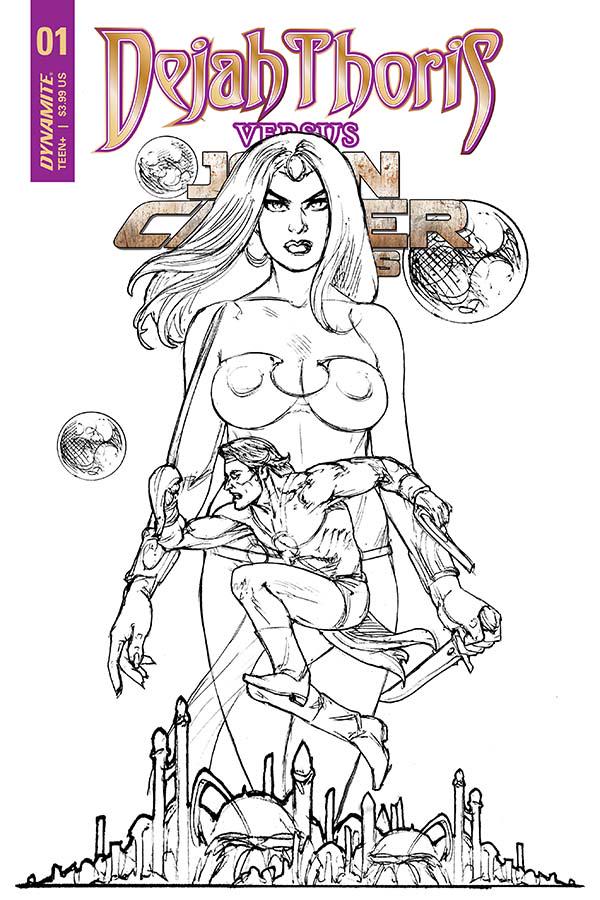 Dejah Thoris vs. John Carter of Mars [Linsner Line Art] #1 (2021) Comic Books Dejah Thoris vs. John Carter of Mars