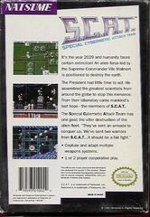 S.C.A.T. - Back | SCAT Special Cybernetic Attack Team NES
