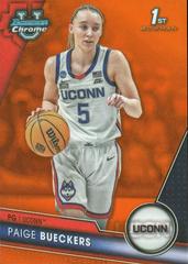 Paige Bueckers [Orange] #90 Basketball Cards 2023 Bowman Chrome University Prices