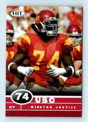 Winston Justice Football Cards 2006 Sage Hit Prices