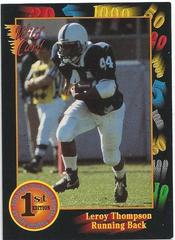 Leroy Thomoson #27 Football Cards 1991 Wild Card College Draft Picks Prices