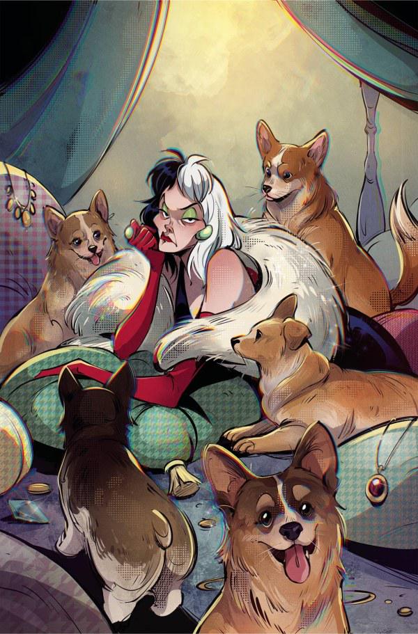 Disney Villains: Cruella De Vil [Lusky Virgin] #4 (2024) Comic Books Disney Villains: Cruella De Vil