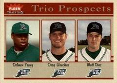 Delmon Young, Doug Waechter, Matt Diaz Baseball Cards 2004 Fleer Tradition Prices