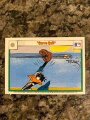 Back | Baseball According To Daffy Duck, Curve Ball Baseball Cards 1990 Upper Deck Comic Ball