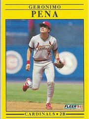 Geronimo Pena Baseball Cards 1991 Fleer Update Prices