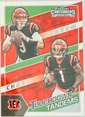Ja'Marr Chase, Joe Burrow #TDT-CIN Football Cards 2022 Panini Contenders Touchdown Tandems Prices