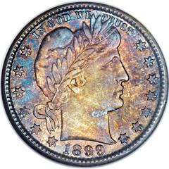 1898 [PROOF] Coins Barber Quarter Prices