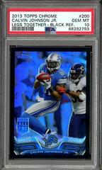 Calvin Johnson [Legs Together Black Refractor] Football Cards 2013 Topps Chrome Prices