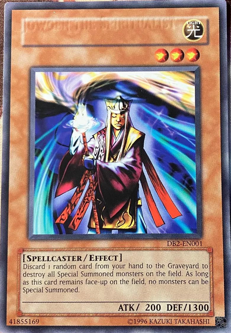 Jowgen The Spiritualist [Misprint] DB2-EN001 YuGiOh Dark Beginning 2