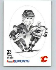 Carey Wilson Hockey Cards 1986 Kraft Drawings Prices