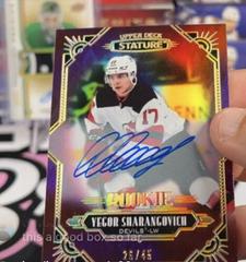 Yegor Sharangovich [Red Autograph] Hockey Cards 2020 Upper Deck Stature Prices