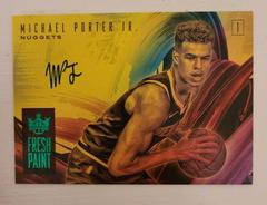 Michael Porter Jr. [Jade] Basketball Cards 2018 Panini Court Kings Fresh Paint Autographs Prices