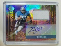 Billy Sims [Gold] Football Cards 2021 Panini Illusions Immortalized Jersey Autographs Prices