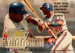 Rear | Rondell White Baseball Cards 1995 Emotion