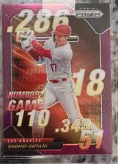 Shohei Ohtani [Purple] #NG-8 Baseball Cards 2020 Panini Prizm Numbers Game Prices