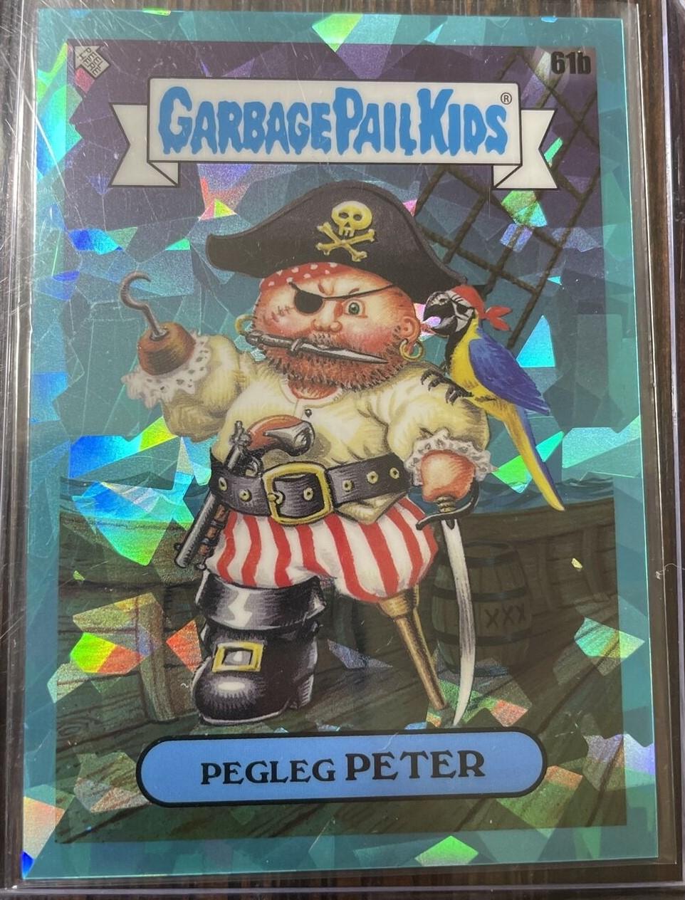 Pegleg PETER [Teal] #61b Garbage Pail Kids 2020 Sapphire