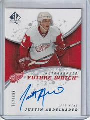 Justin Abdelkader [Autograph] Hockey Cards 2008 SP Authentic Prices