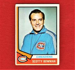 Scotty Bowman Hockey Cards 1974 O-Pee-Chee Prices