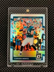 Carson Wentz [Holo] #4 Football Cards 2017 Panini Donruss Optic Prices