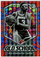 Wilt Chamberlain [Reactive Blue] Basketball Cards 2019 Panini Mosaic Old School Prices
