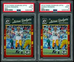 Aaron Rodgers [Red] #36 Football Cards 2016 Panini Donruss Optic Prices