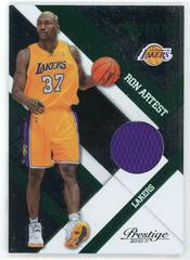 Ron Artest [Relic Green] Basketball Cards 2010 Panini Prestige Prestigious Pros Materials Prices